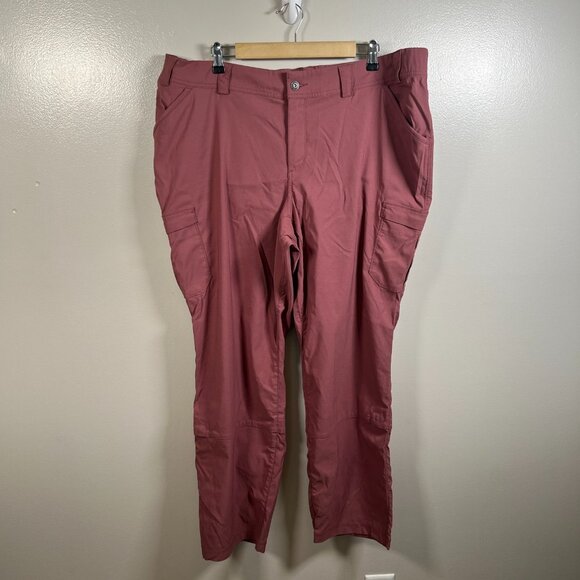 Duluth Trading Co Women's Plus Dry on the Fly Bootcut Pants Size 20W Pink Active - Picture 1 of 12